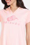 Zivame Friends Knit Cotton Loungewear Dress - Scallop Shell — thumbnail 6